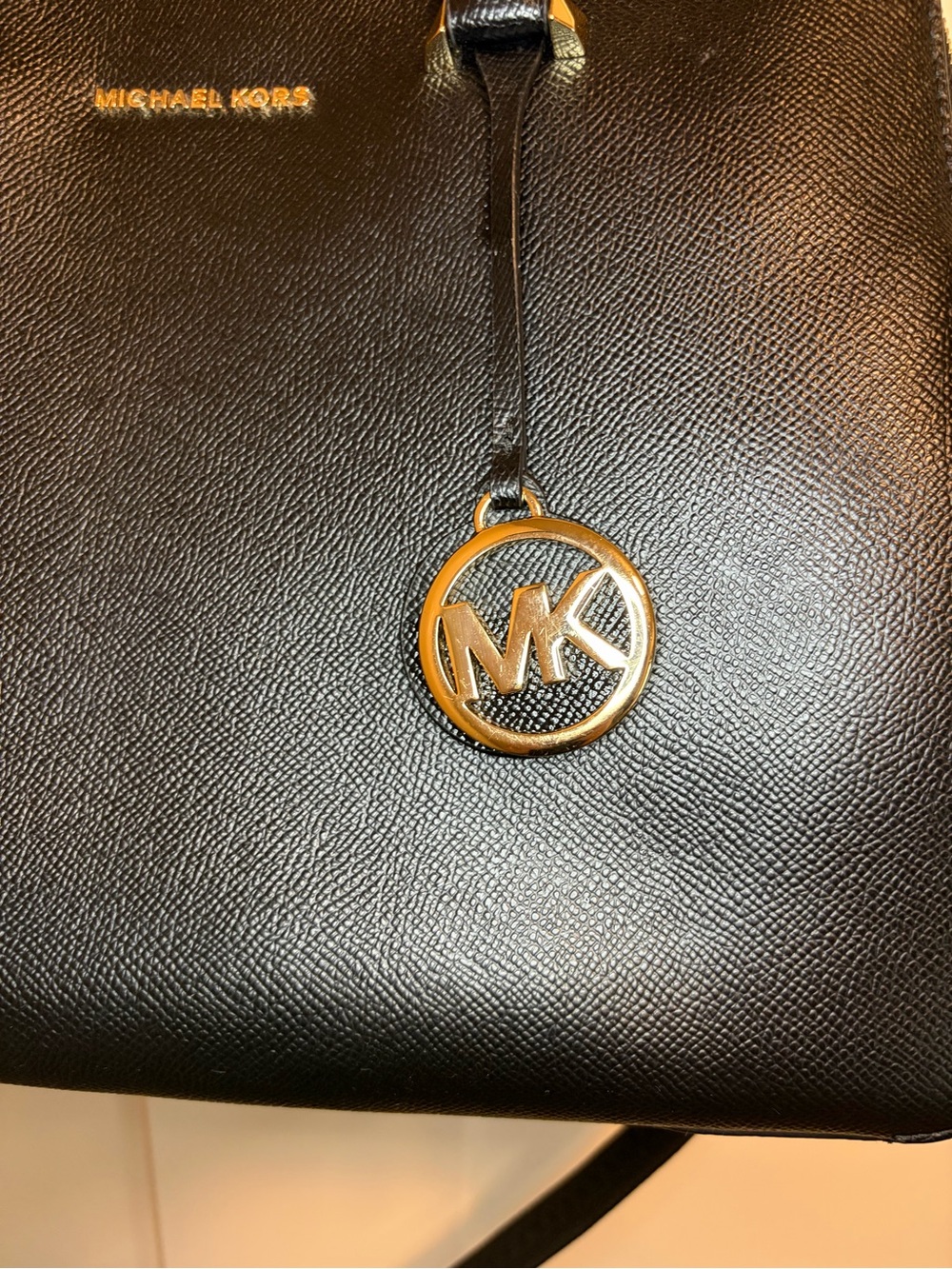 Michael Kors Black Saffiano Satchel - Picture 10 of 12
